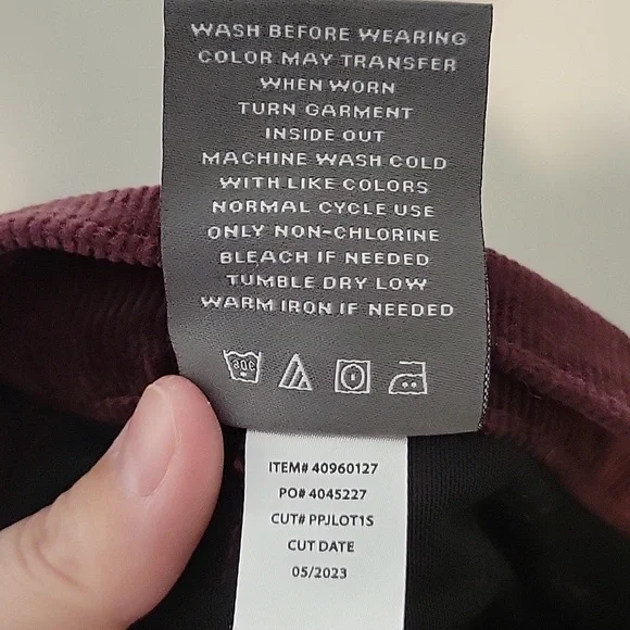 Torrid 20S Corduroy Pants in Deep Burgundy - Picture 6 of 10